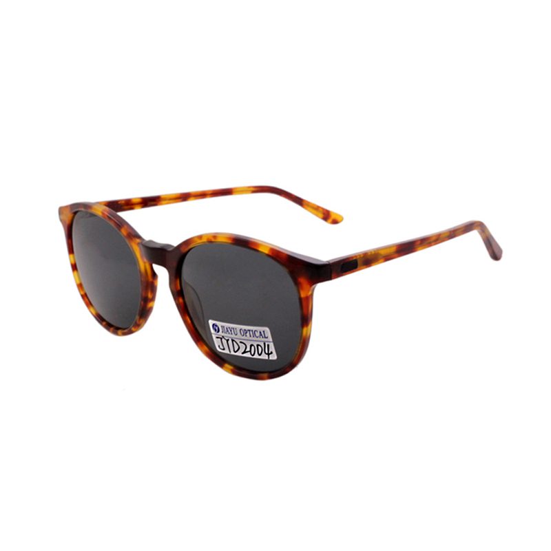 Product photograph of Retro Round Acetate Polarized Sunglasses UV Protection, published by Jiayu