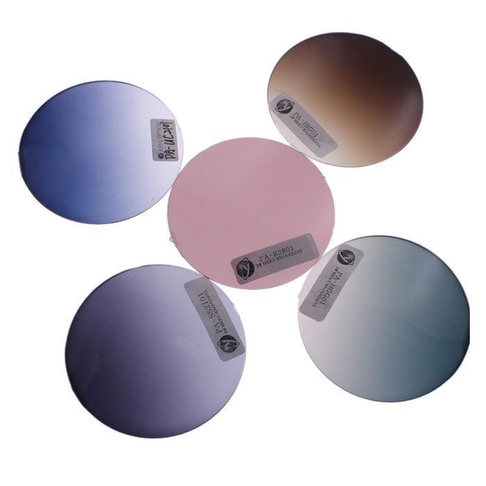 Lens photograph, Hot Sale Fashion Customized Nylon Round Gradient Color Sunglasses Lenses, published by Jiayu