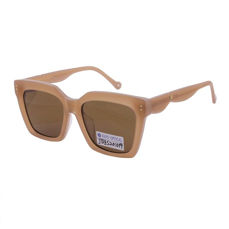 Product photograph of High end handmade fashion UV400 square handmade polarized women acetate sunglasses, published by Jiayu