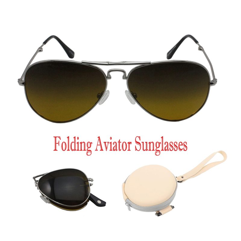 Product photograph of JYF14001, Classic Foldable Polarized Folding Aviator Sunglasses, published by Jiayu
