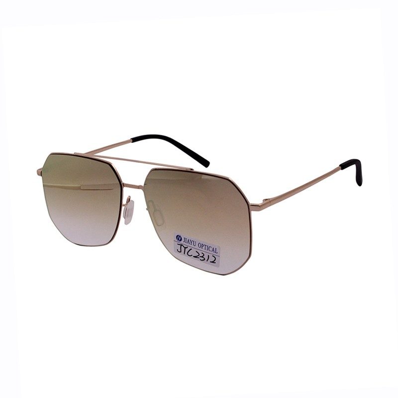 Product photograph of JYC2312, Hipster Hexagonal Polarized Sunglasses Men Women Geometric Square Small Vintage Metal Frame Retro Shade Glasses, published by Jiayu