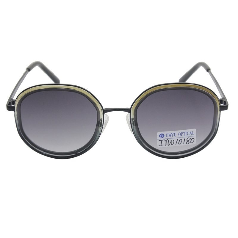 Product photograph of JYW10180, Metal Frame Retro Round Polarized Sunglasses for Women UV Protection, published by Jiayu