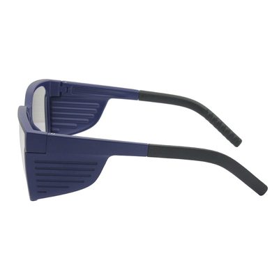 Customized ANSI Z87.1 certified high impact Optical safety glasses with rubber nose pad and tips, further view