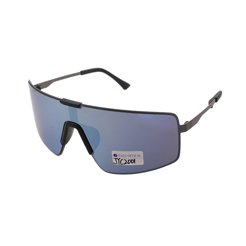 Product photograph of JYC2001, Oversized Metal Shield Wrap Sunglasses for Men Women, published by Jiayu