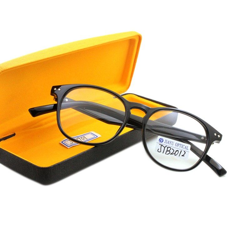 Product photograph of JYB2012, China wholesale women eyeglass spectacle plastic glasses frames, published by Jiayu