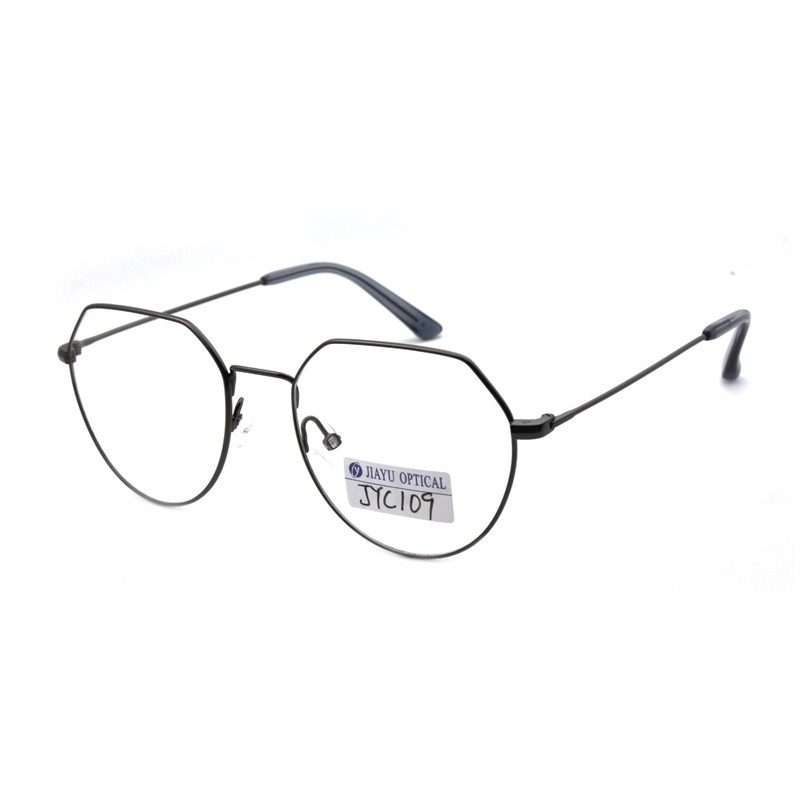 Product photograph of JYC109, OEM Eyewear Suppliers Hexagonal Non Prescription Glasses Women Men Eyeglass Frames, published by Jiayu