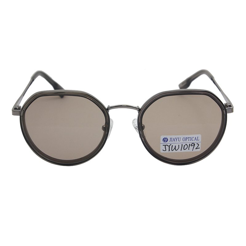 Product photograph of JYW10192, Round Polygon Metal Polarized Sunglasses for Women Men Retro Classic Vintage Shades, published by Jiayu
