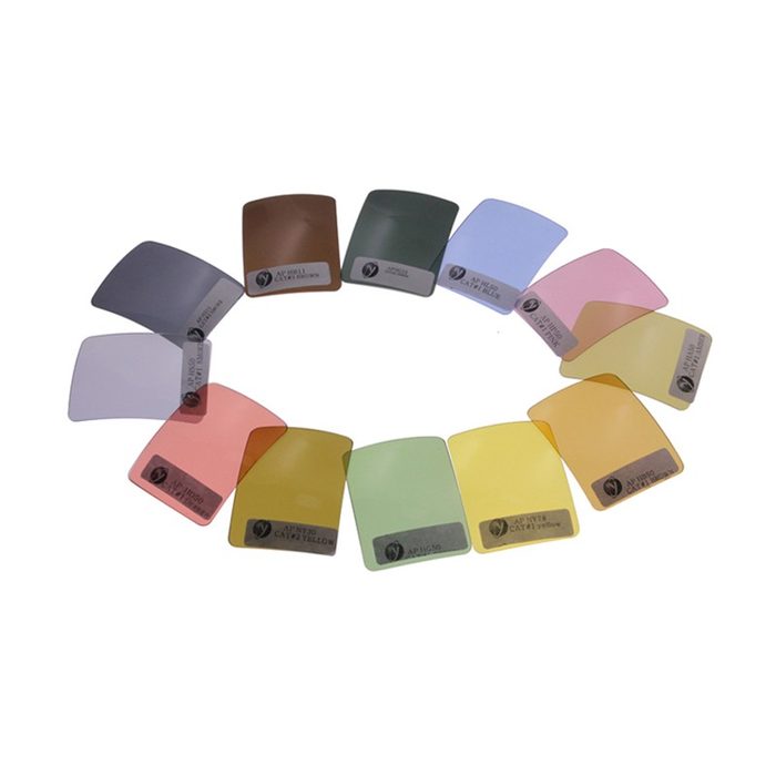 Lens photograph, Custom UV 400 Sunglasses Lenses Colorful Mirror AR Coating Tac Polarized Lens, published by Jiayu