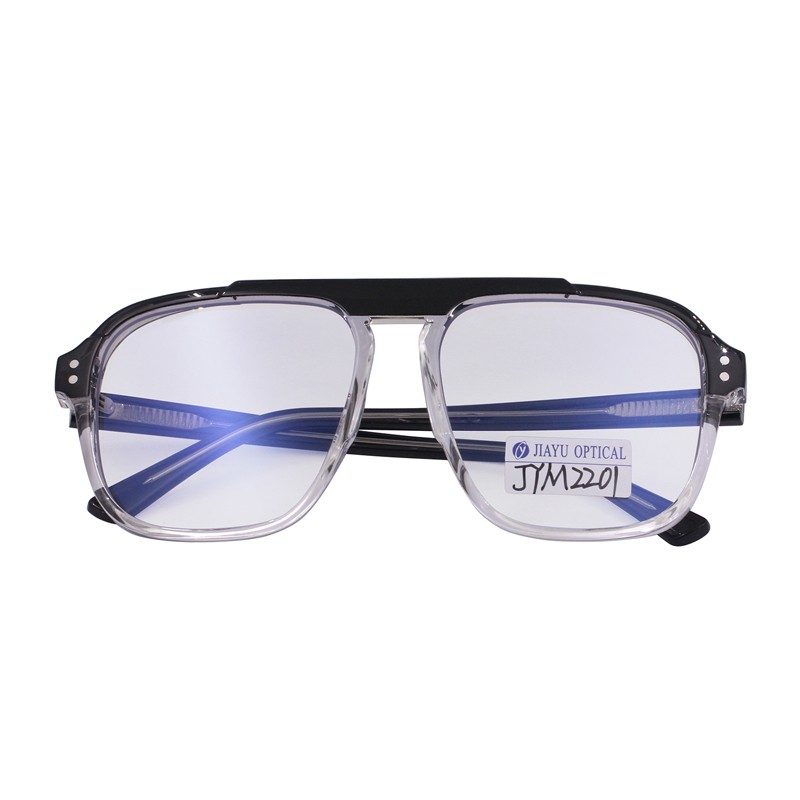 Product photograph of JYM2201, Blue Light Blocking Glasses Computer Reading Glasses Clear Lens TR90 Square Eyewear Frame, published by Jiayu