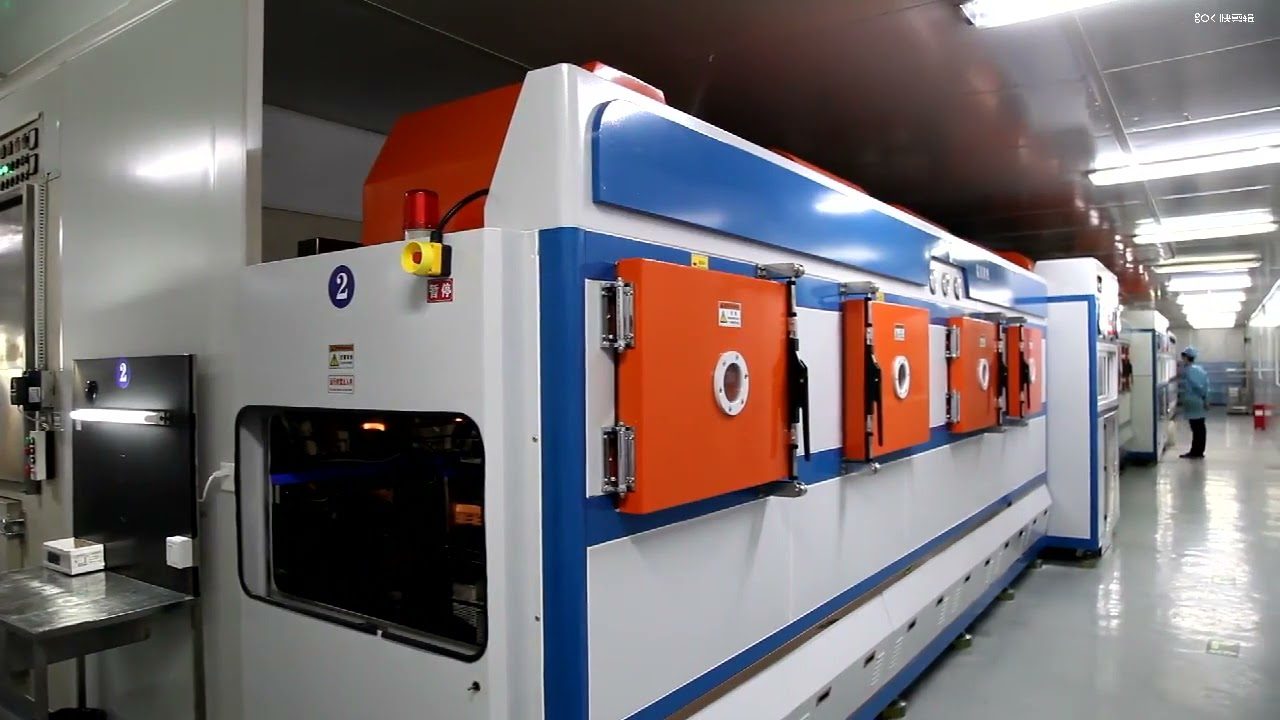 Thumbnail of the Jiayu video: Lens production line, Jiayu, YouTube